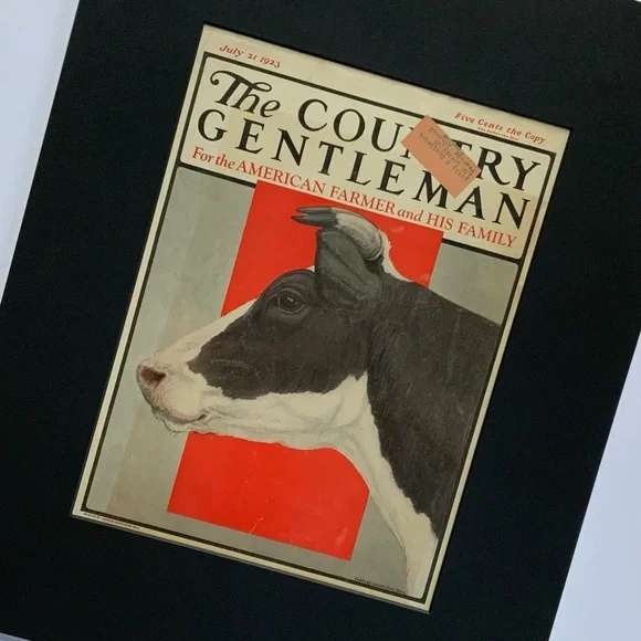 Red Cow Vintage Artwork